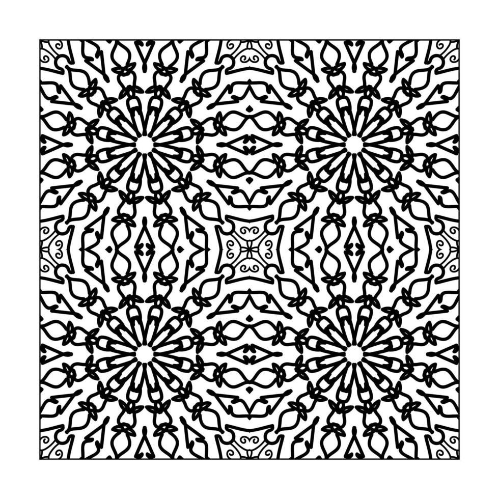 Black and white Seamless pattern. vector