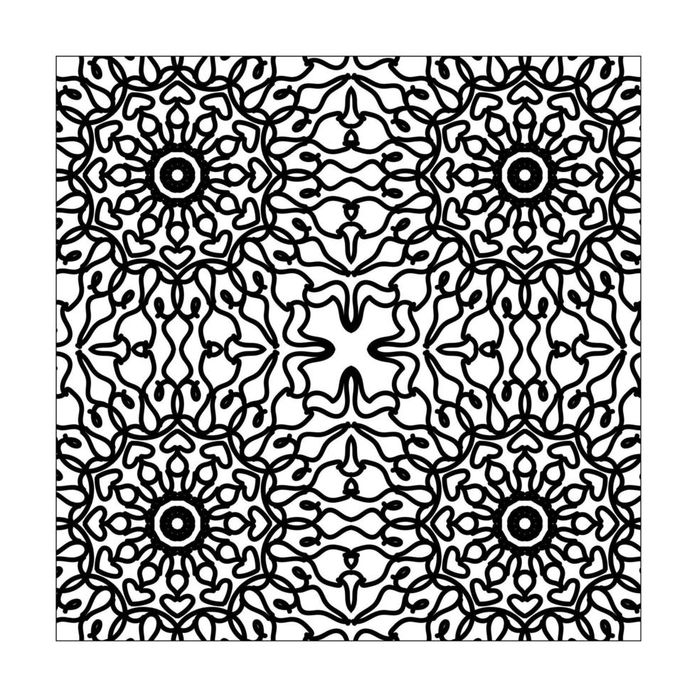 Black and white Seamless pattern. vector