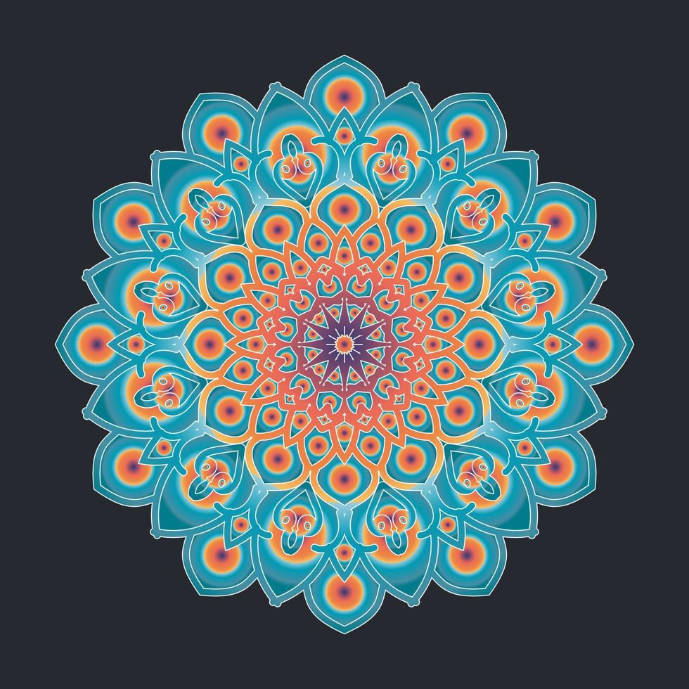 decorative concept abstract mandala illustration. vector