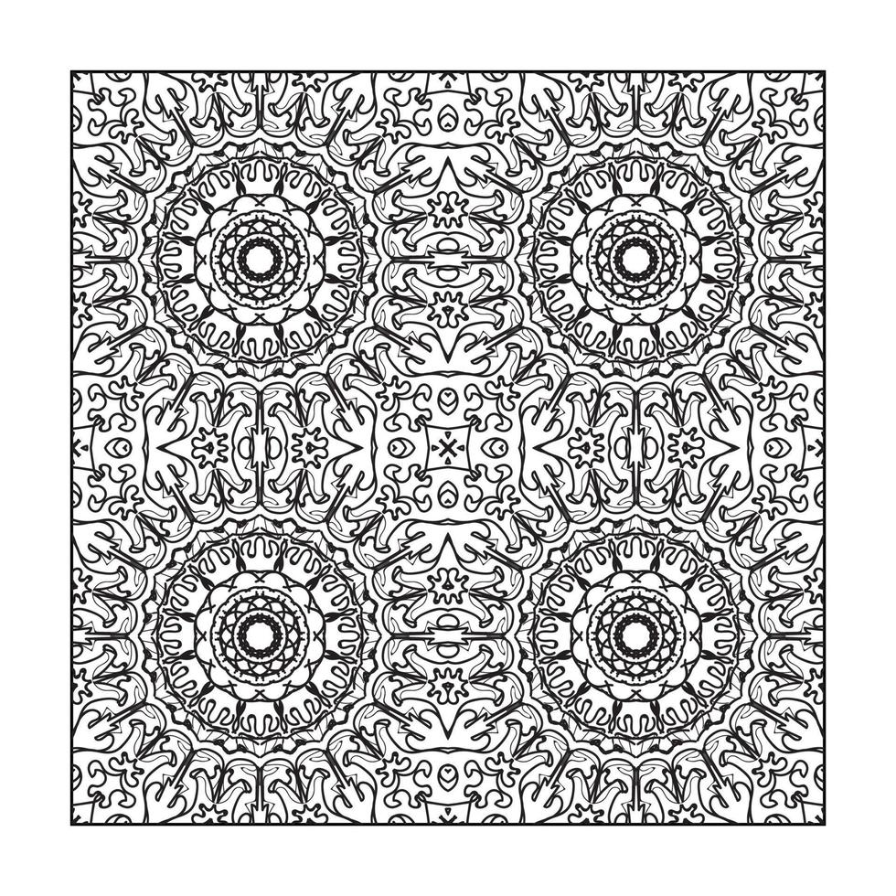Seamless pattern floral ornament. vector