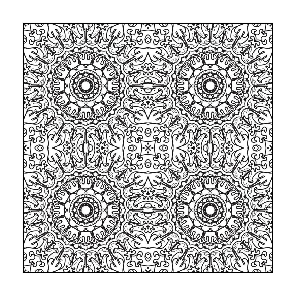 Seamless pattern floral ornament. vector