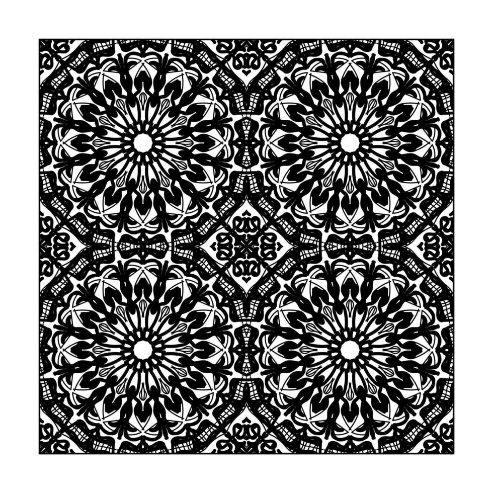 Seamless pattern floral ornament. vector