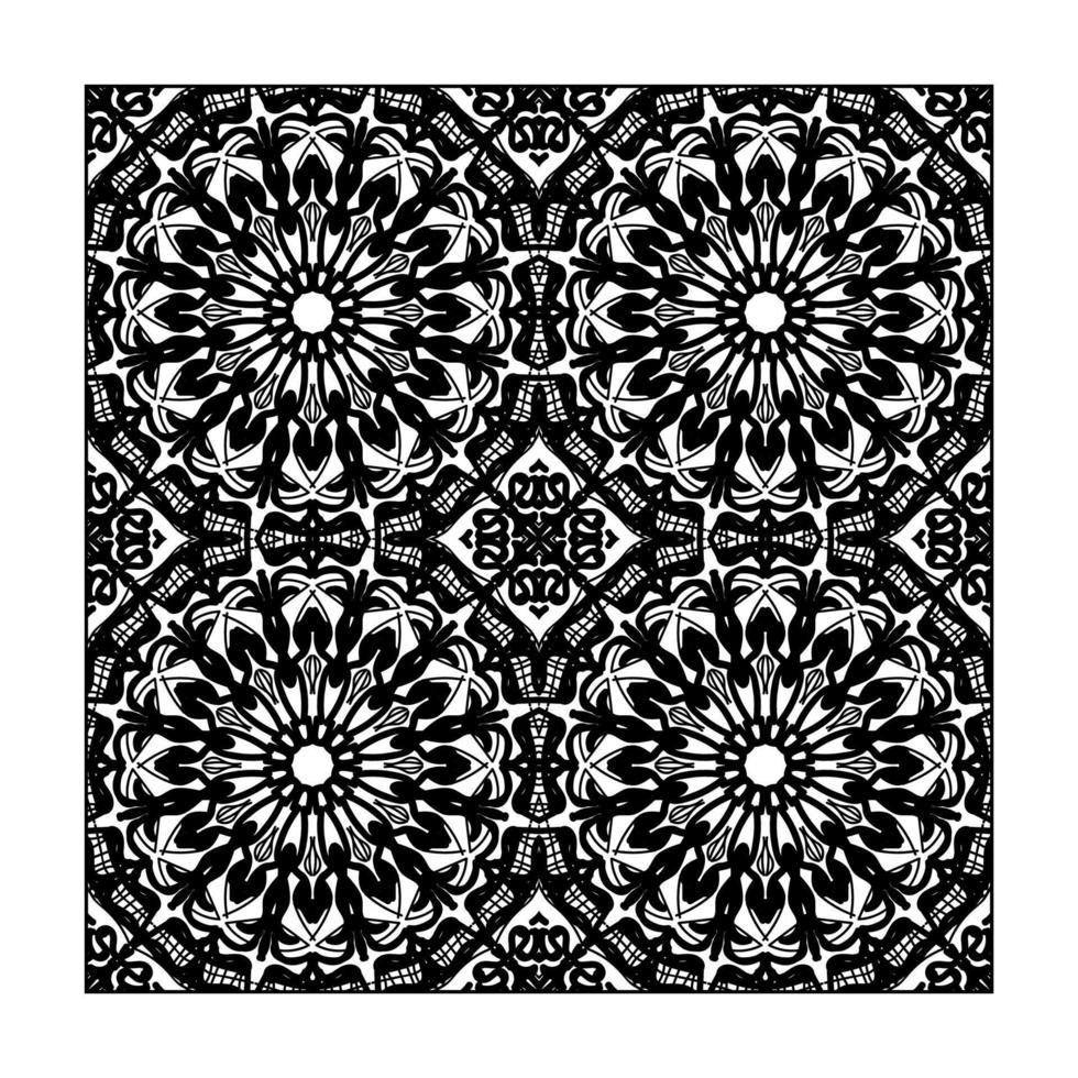 Seamless pattern floral ornament. vector