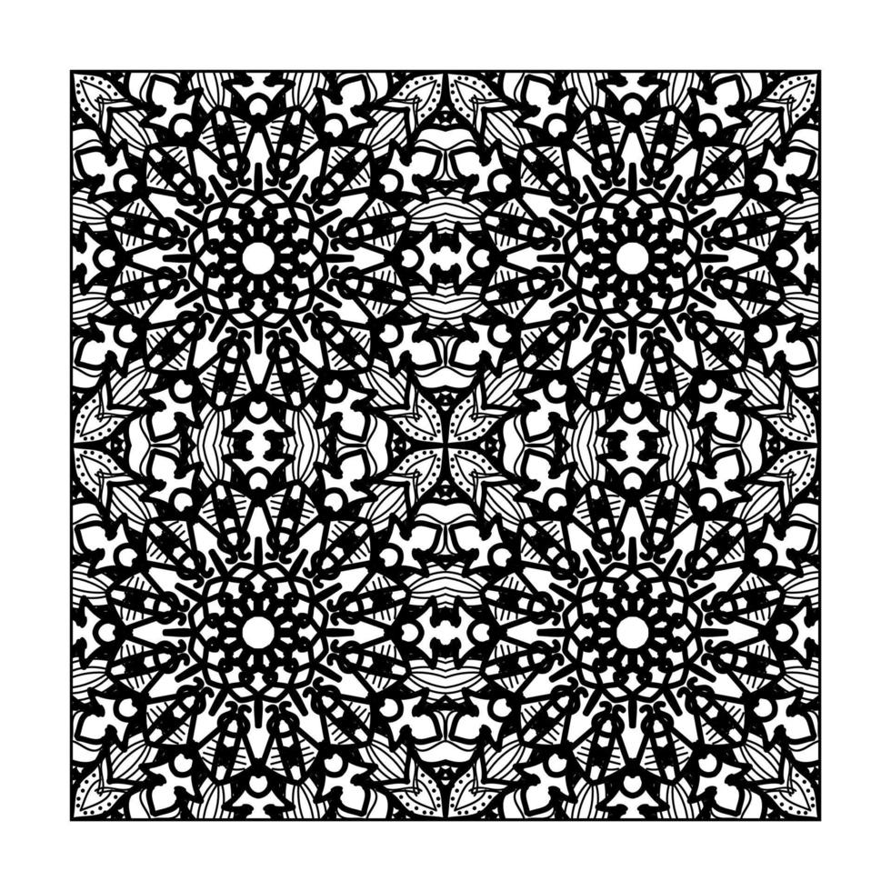Seamless pattern floral ornament. vector