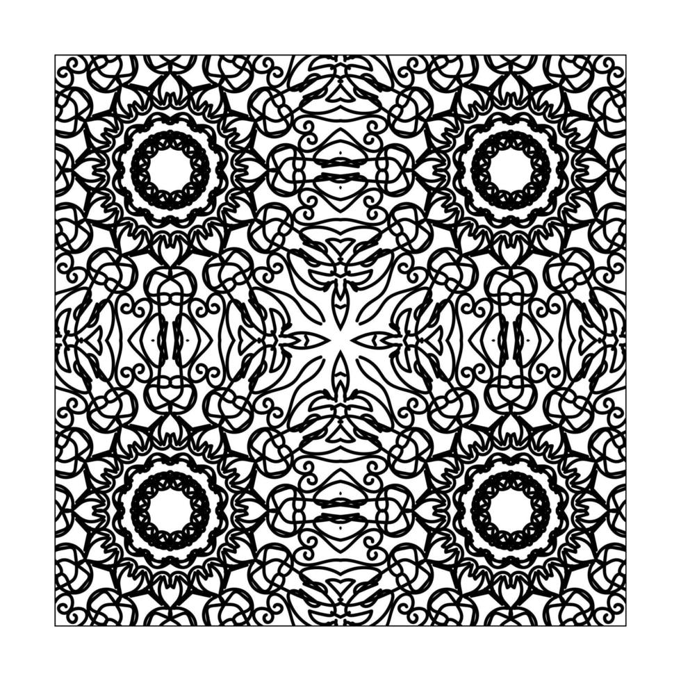 Seamless pattern floral ornament. vector