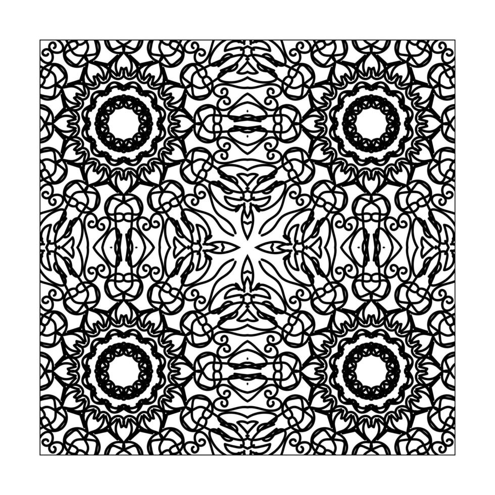 Seamless pattern floral ornament. vector