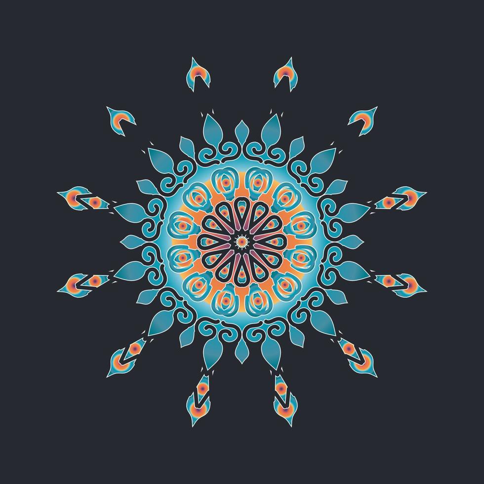 decorative concept abstract mandala illustration. vector