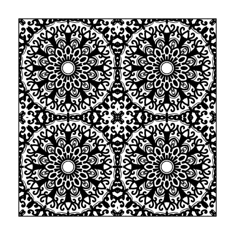 Seamless pattern floral ornament. vector