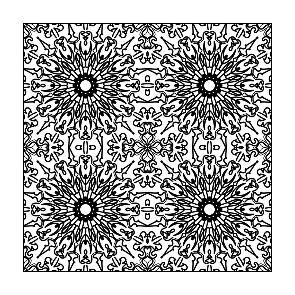 Seamless pattern floral ornament. vector