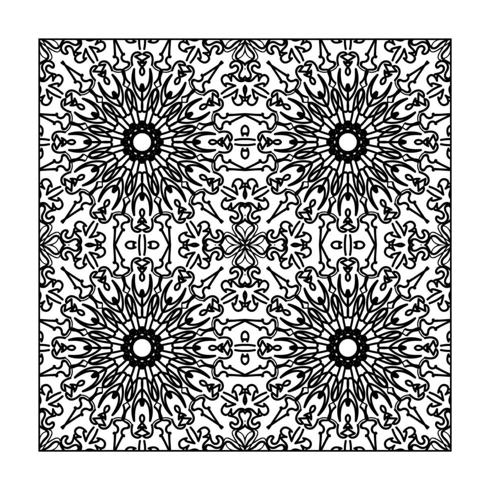 Seamless pattern floral ornament. vector