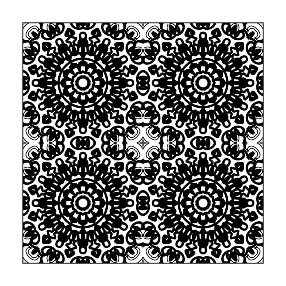 Seamless pattern floral ornament. vector
