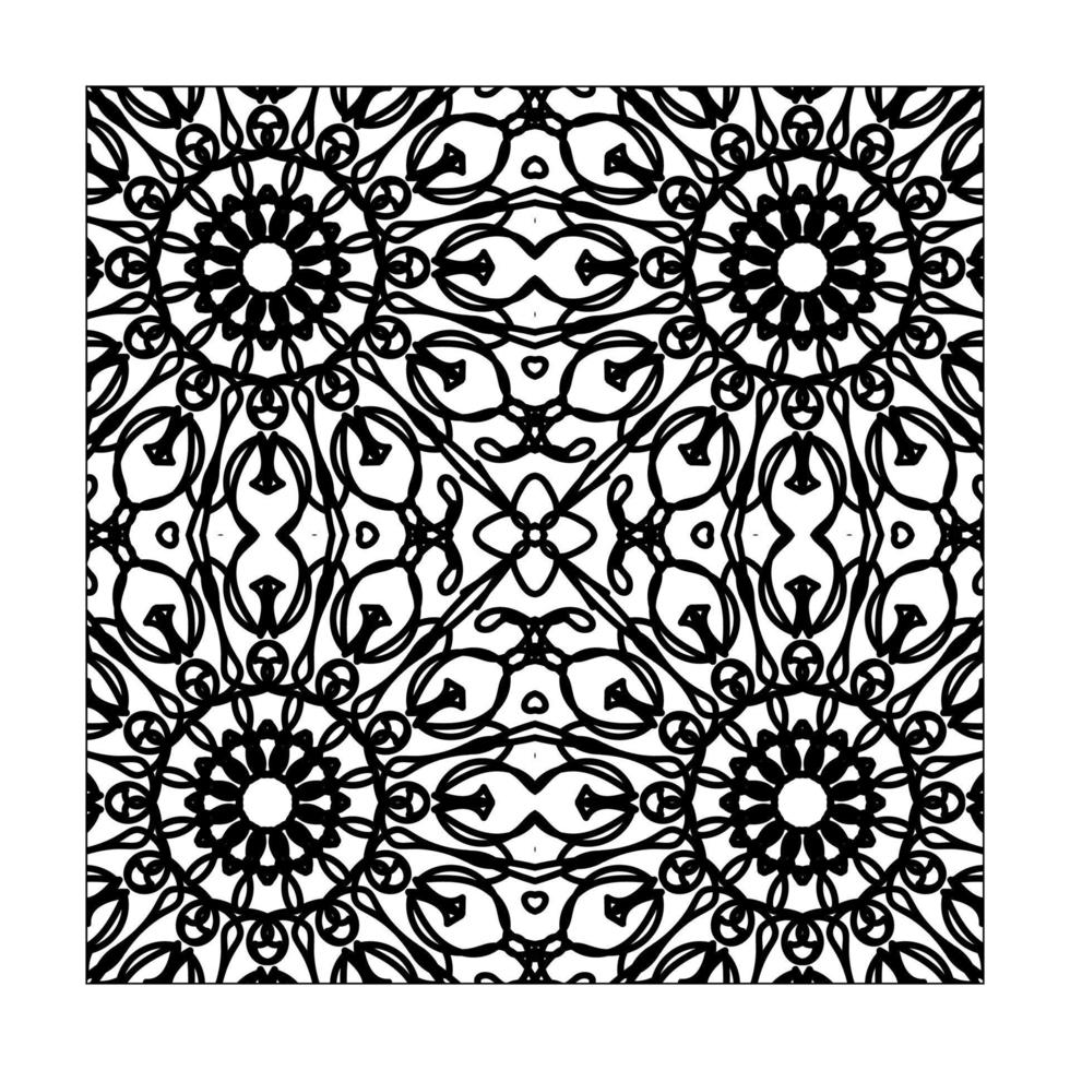 Seamless pattern floral ornament. vector
