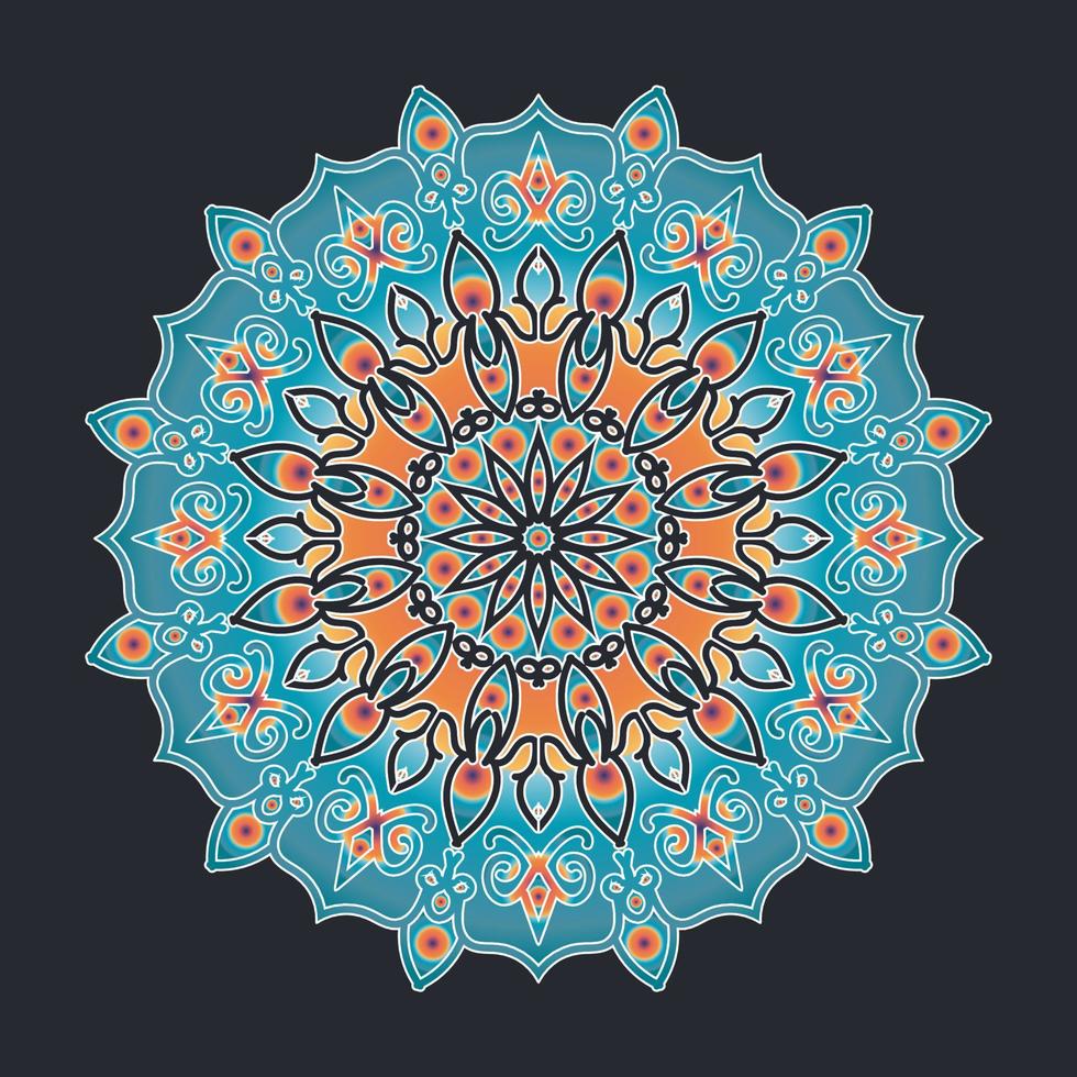 decorative concept abstract mandala illustration. vector