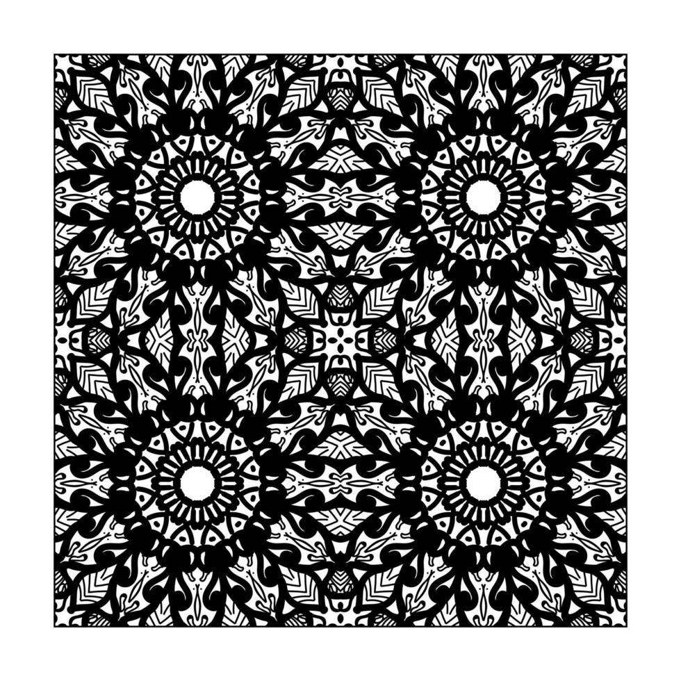 Seamless pattern floral ornament vector