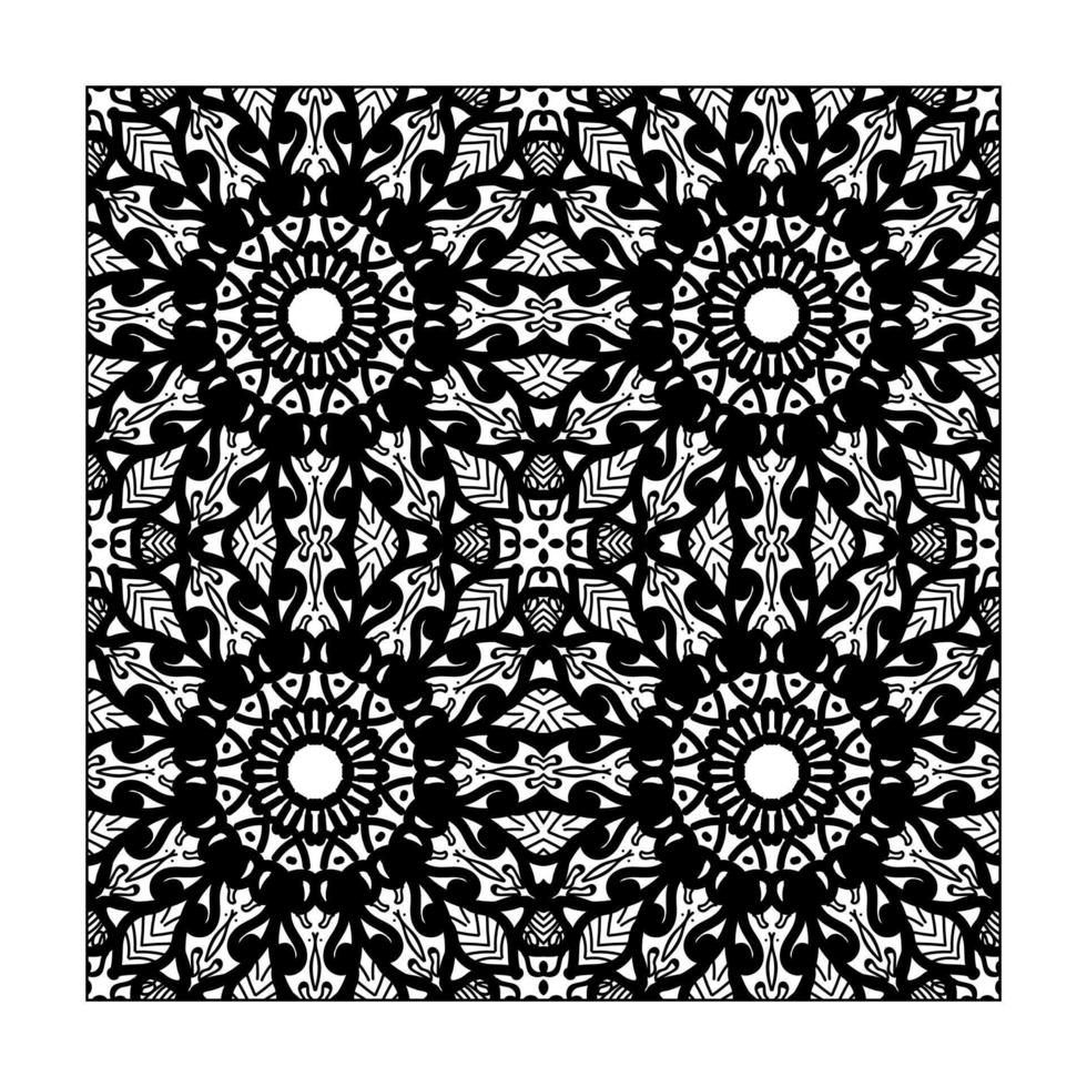 Seamless pattern floral ornament vector