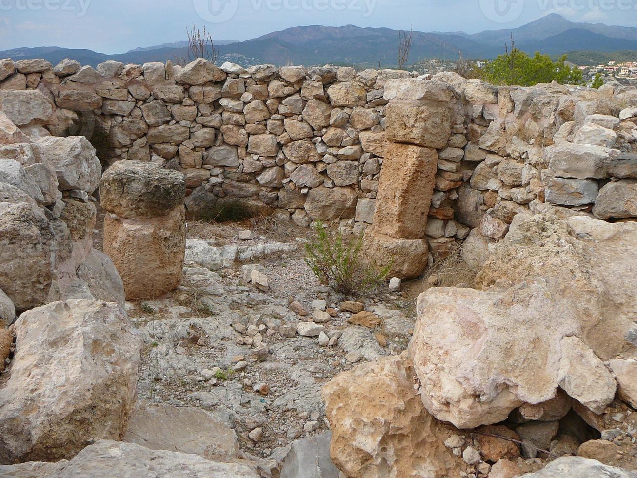 Puig de sa Morisca Moorish Peak archaeological park in Majorca photo