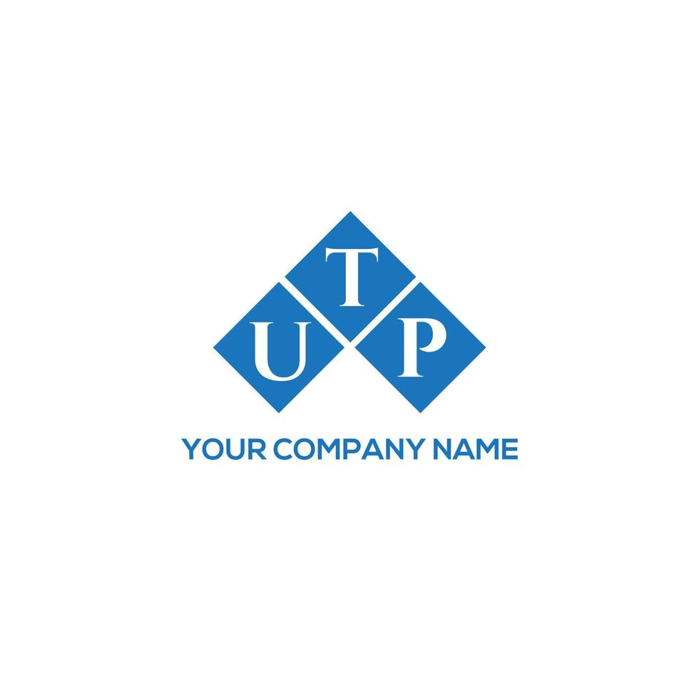 concepto de logotipo de letra de iniciales creativas utp. Diseño de letras utp. diseño de logotipo de letras utp sobre fondo blanco. concepto de logotipo de letra de iniciales creativas utp. diseño de letras utp. vector