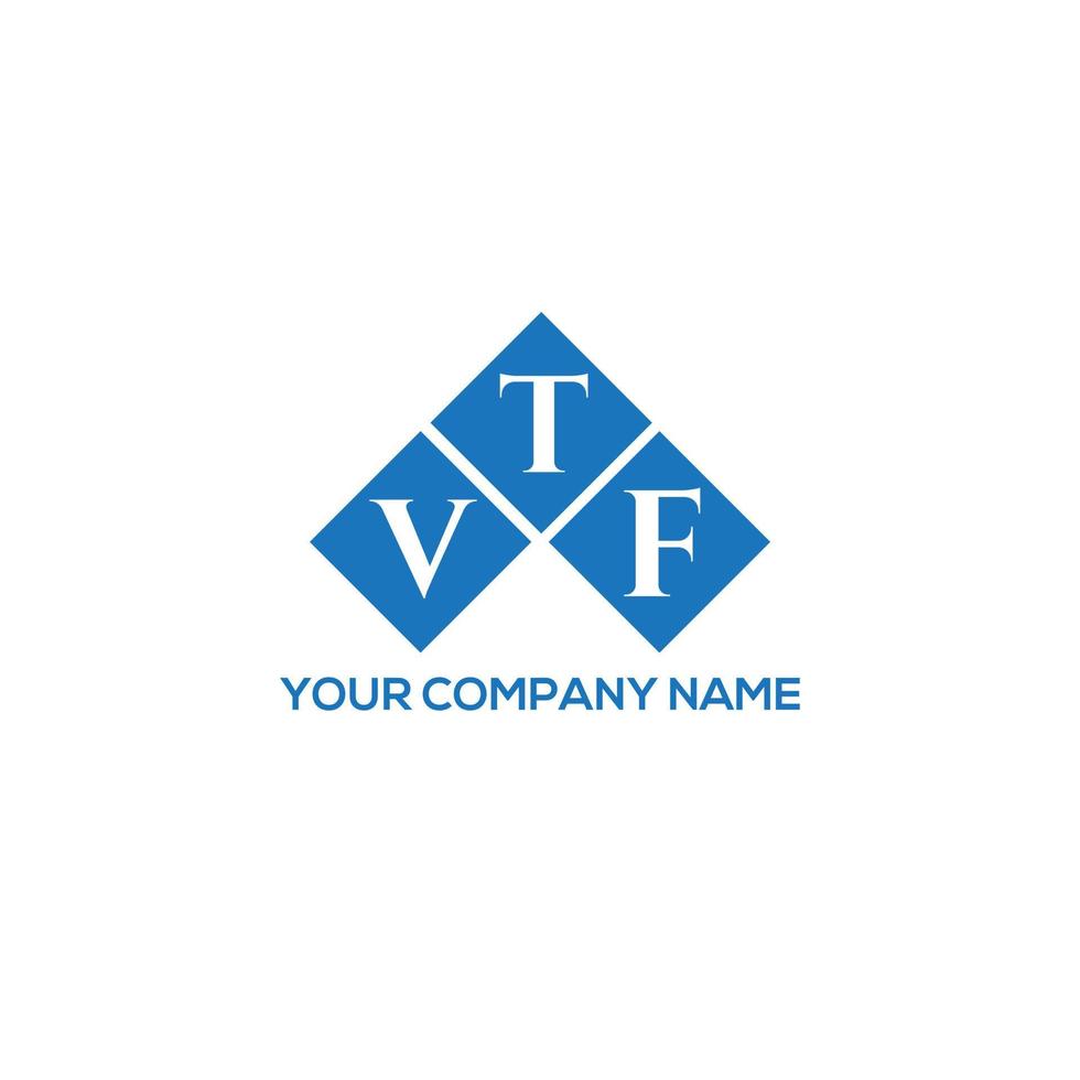 VTF letter logo design on white background. VTF creative initials letter logo concept. VTF letter design. vector