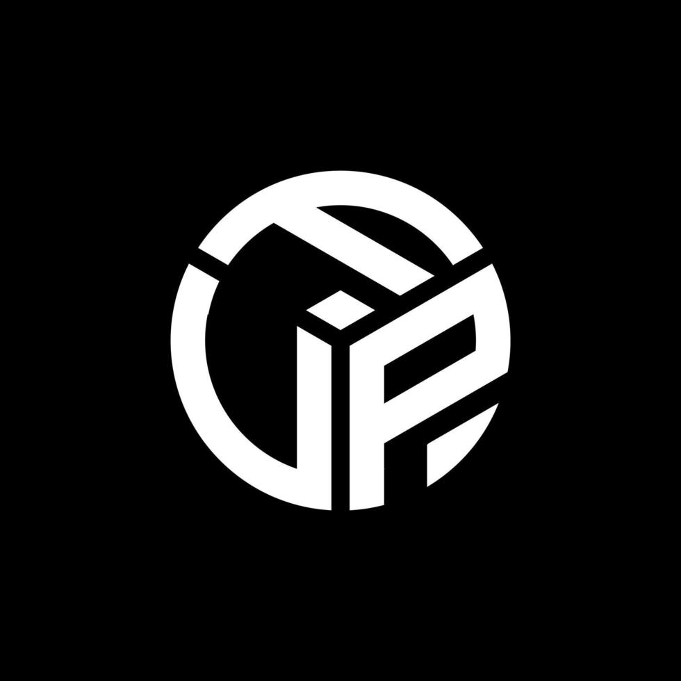 FVP letter logo design on black background. FVP creative initials letter logo concept. FVP letter design. vector