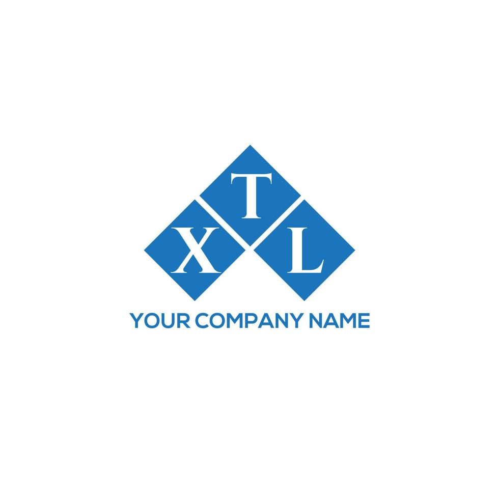 XTL letter logo design on white background. XTL creative initials letter logo concept. XTL letter design. vector