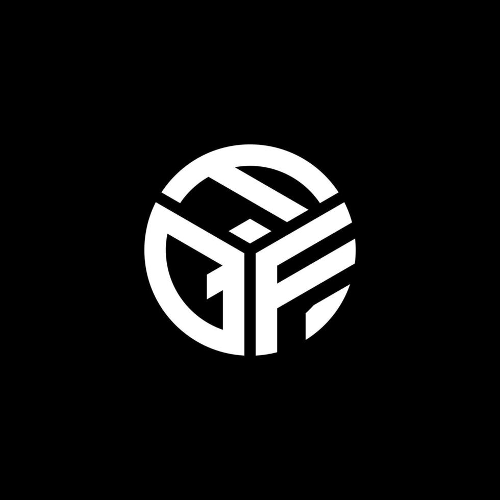 FQF letter logo design on black background. FQF creative initials letter logo concept. FQF letter design. vector