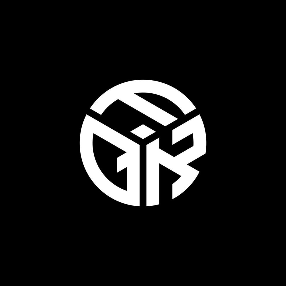 FQK letter logo design on black background. FQK creative initials letter logo concept. FQK letter design. vector