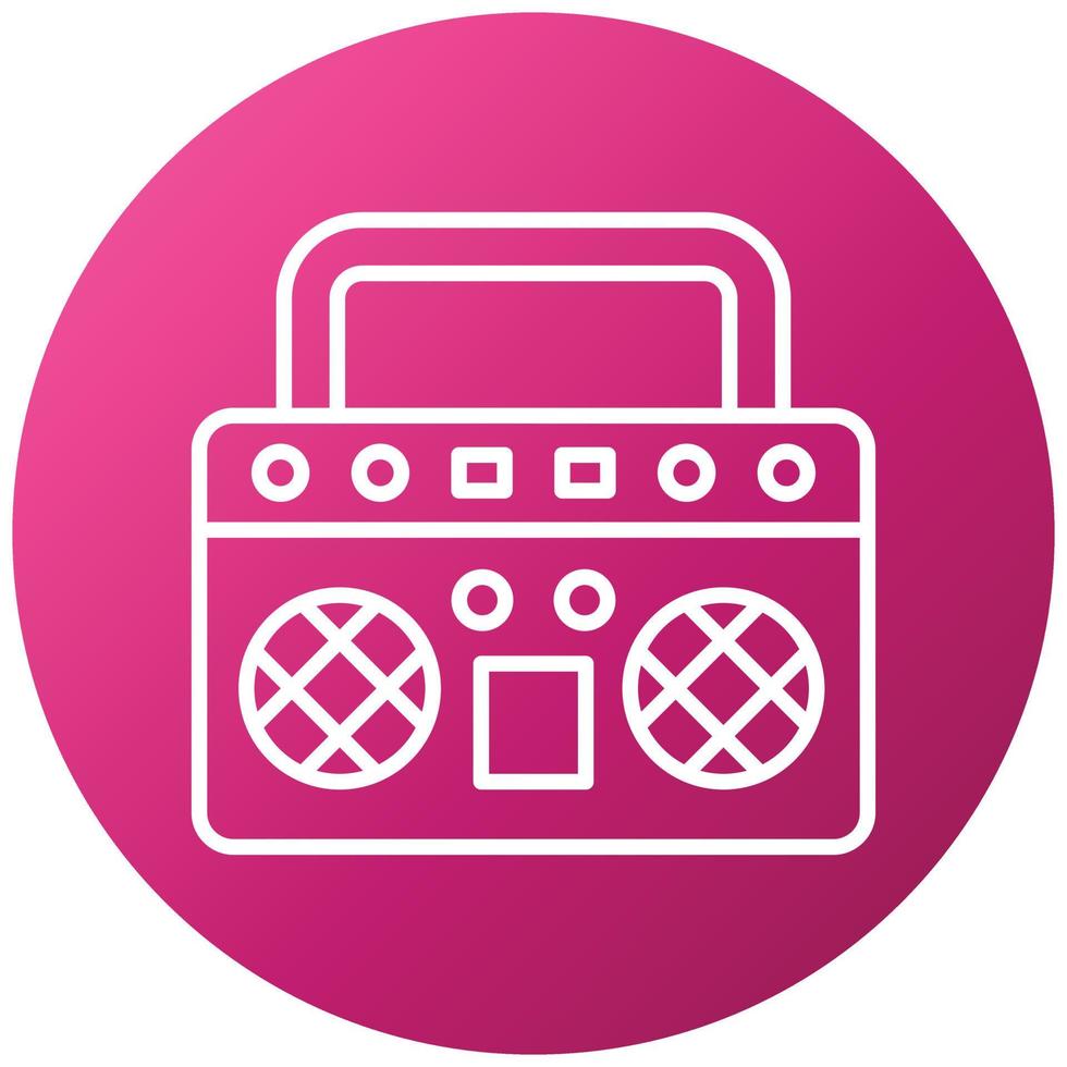 Boombox Icon Style vector