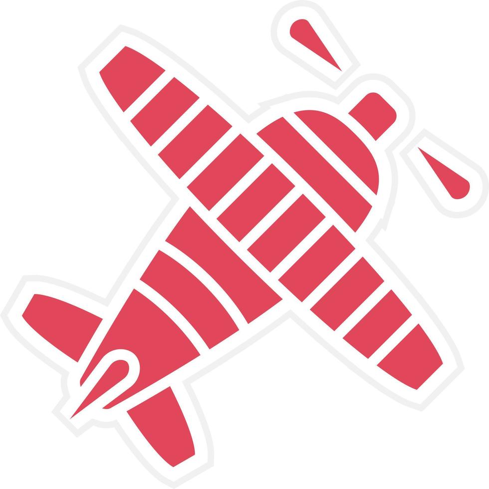 Biplane Icon Style vector