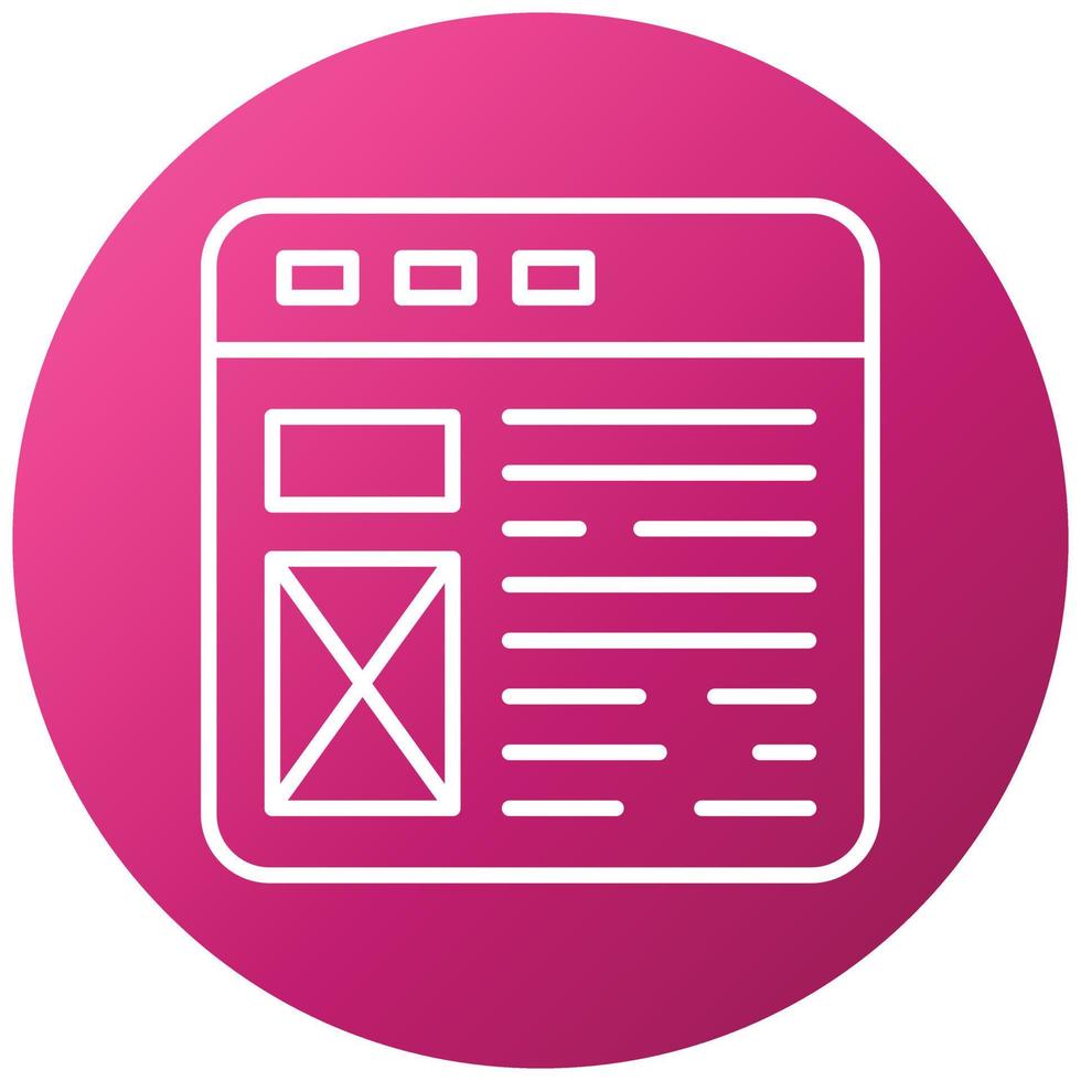 Web Layout Icon Style vector