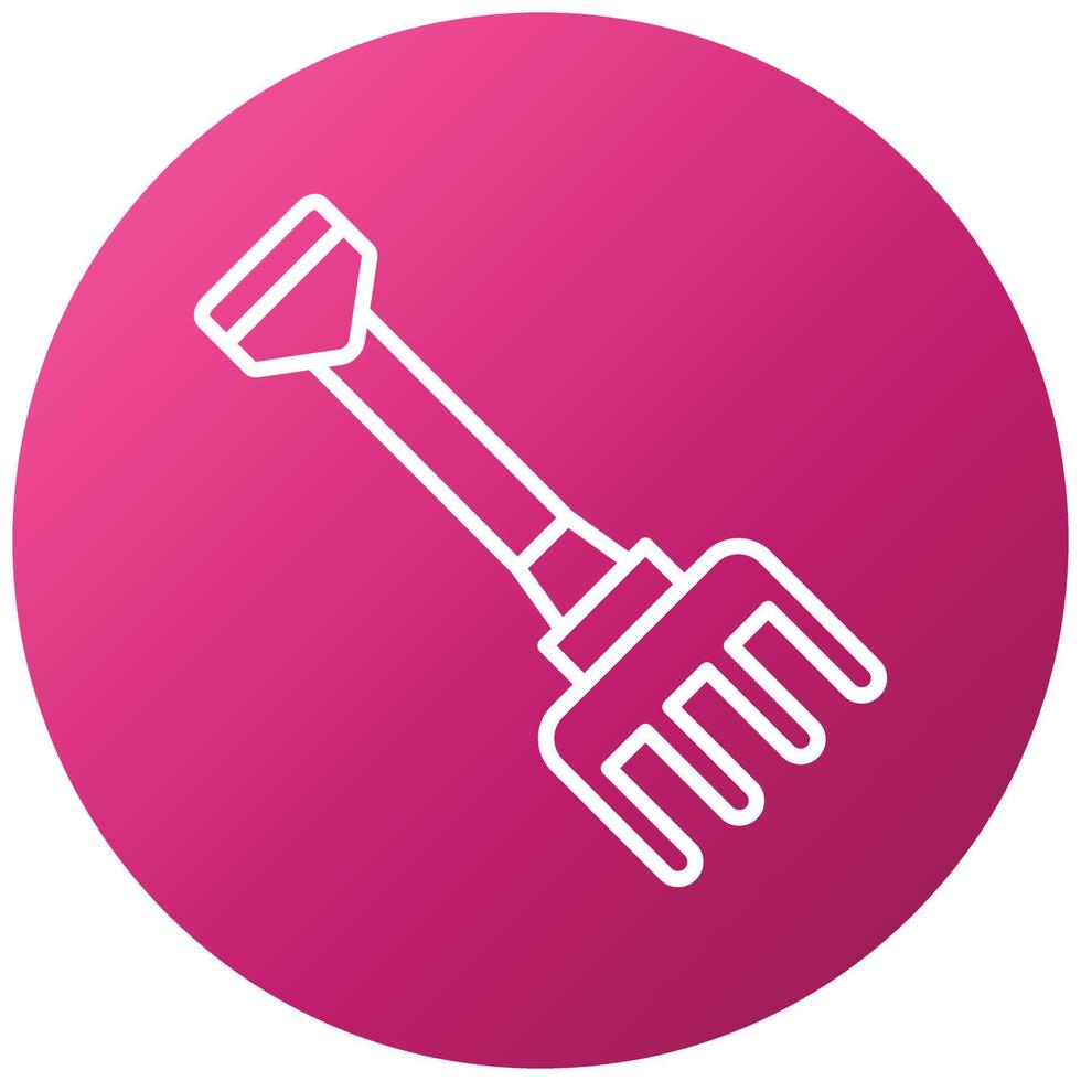 Rake Icon Style vector