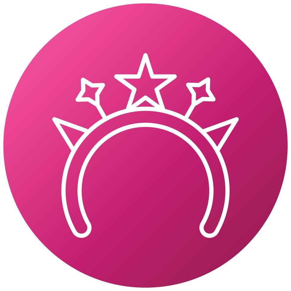 Birthday Headband Icon Style vector