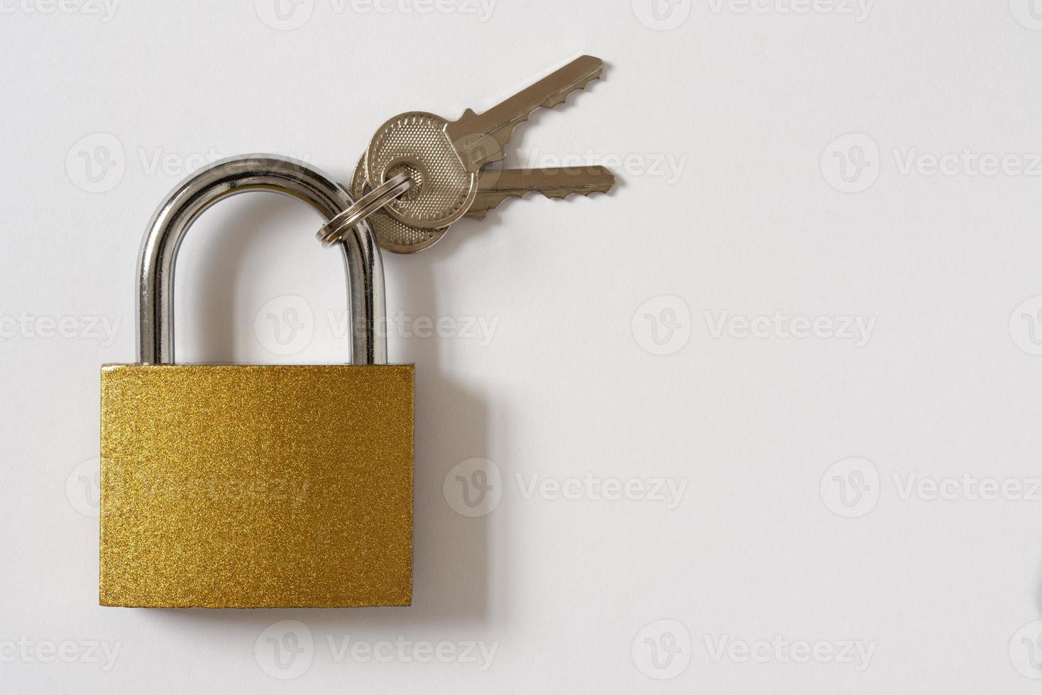 Gold Glitter Padlock photo