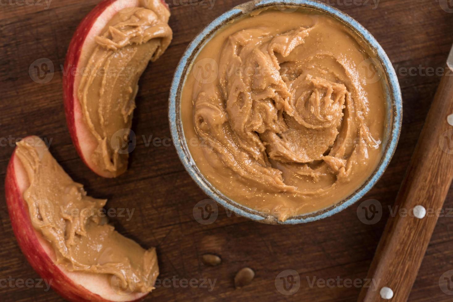 Peanut Butter on Apple Snack photo