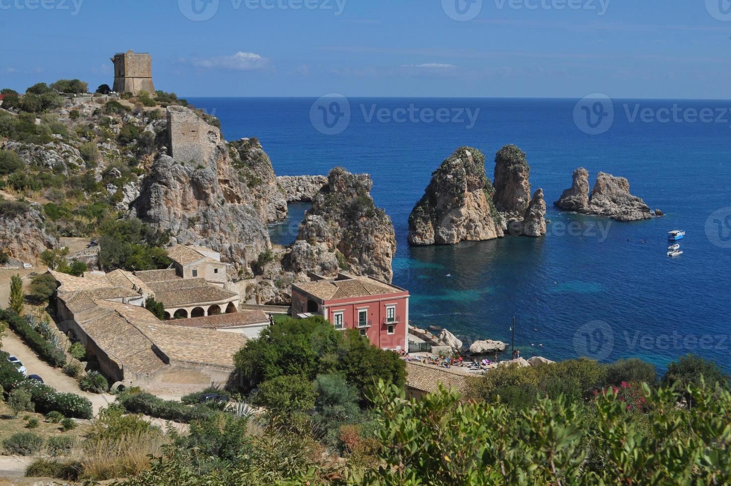 Scopello beach in Castellammare Del Golfo photo