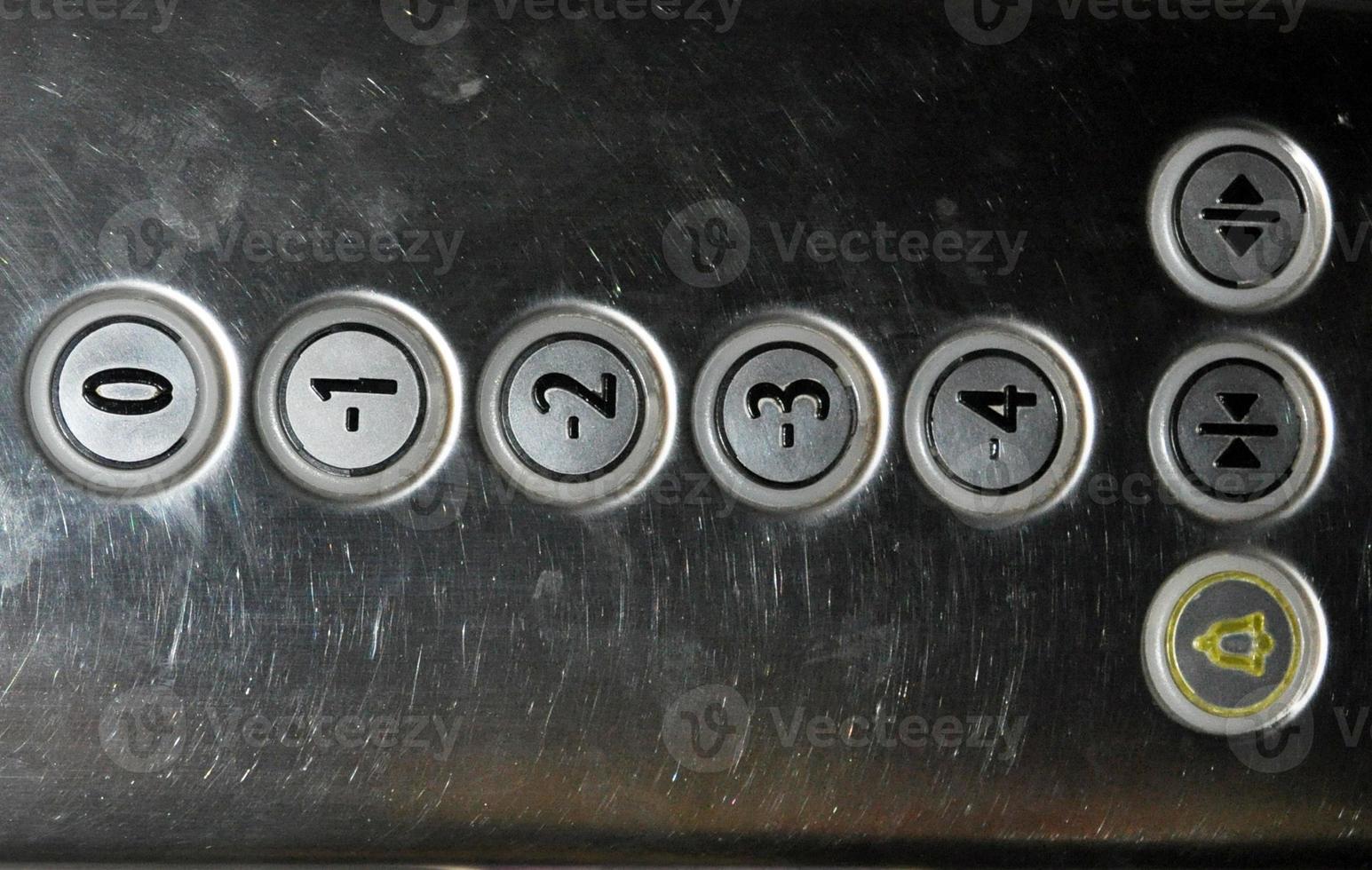 Detail of lift or elevator key pad photo