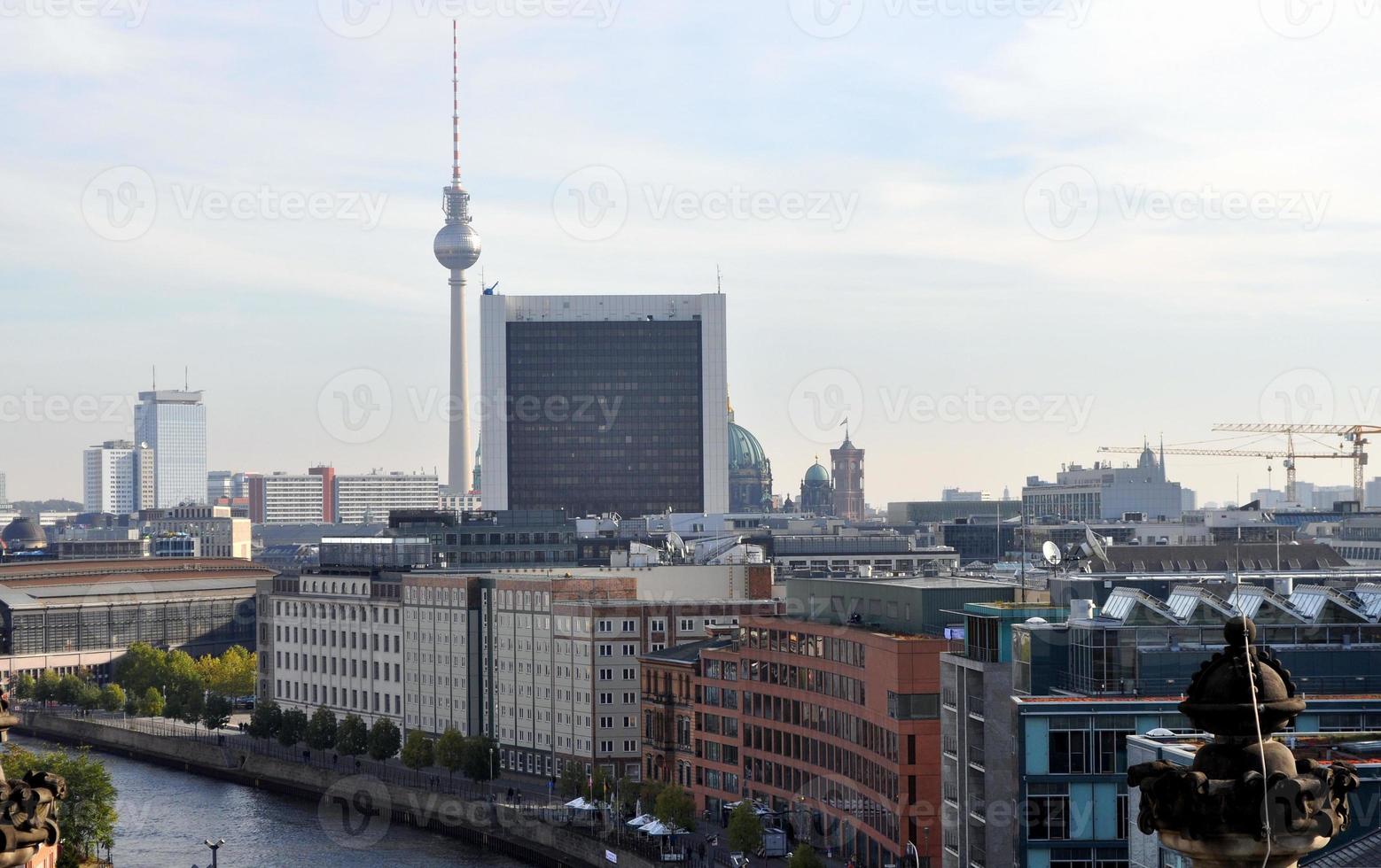 View of the city of Berlin in Germany photo