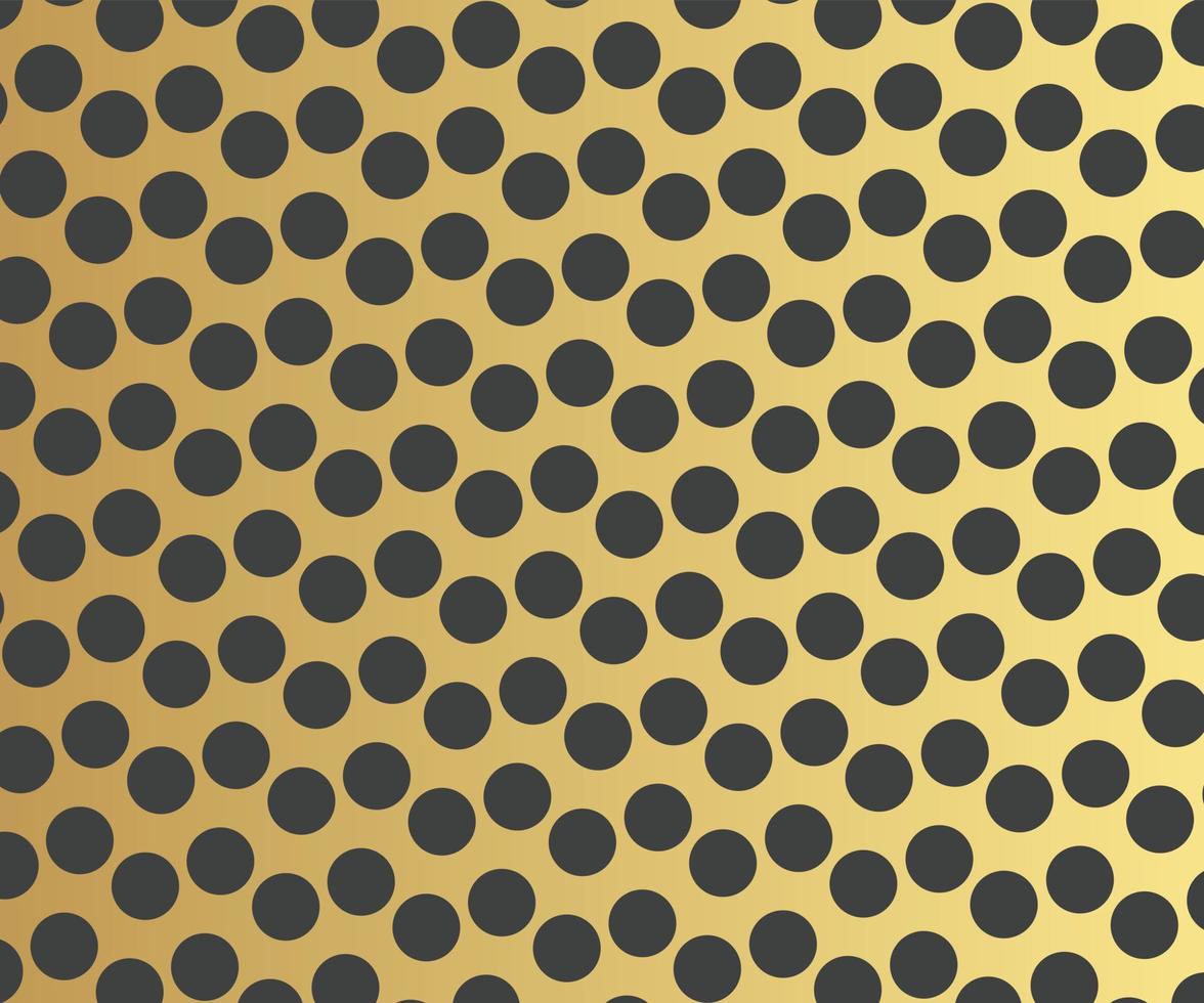 Gold polka dots pattern, colorful holiday background - vector abstract background