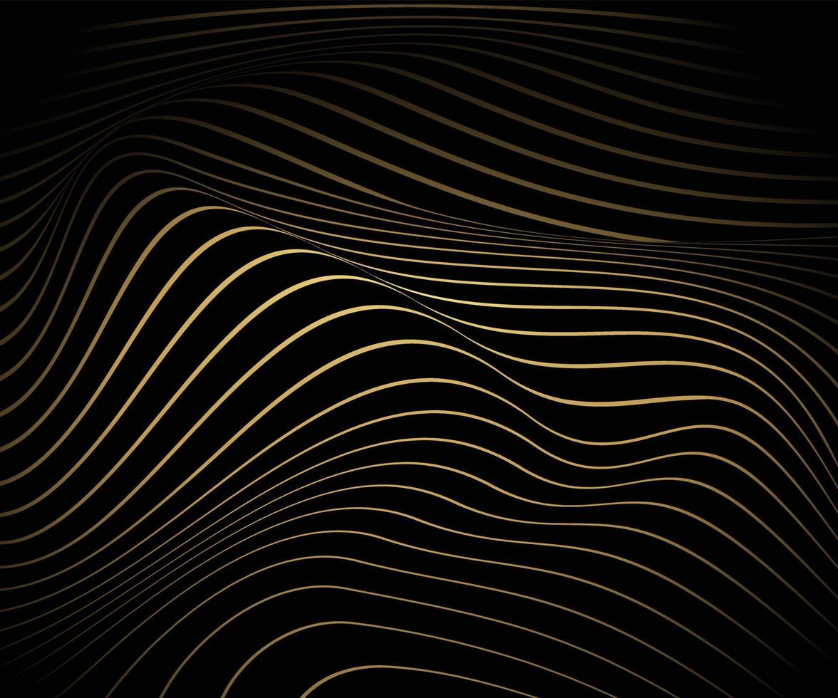 Abstract gold luxurious wave line background - simple texture for your design. gradient background. Modern decoration for websites, posters, banners, EPS10 vector