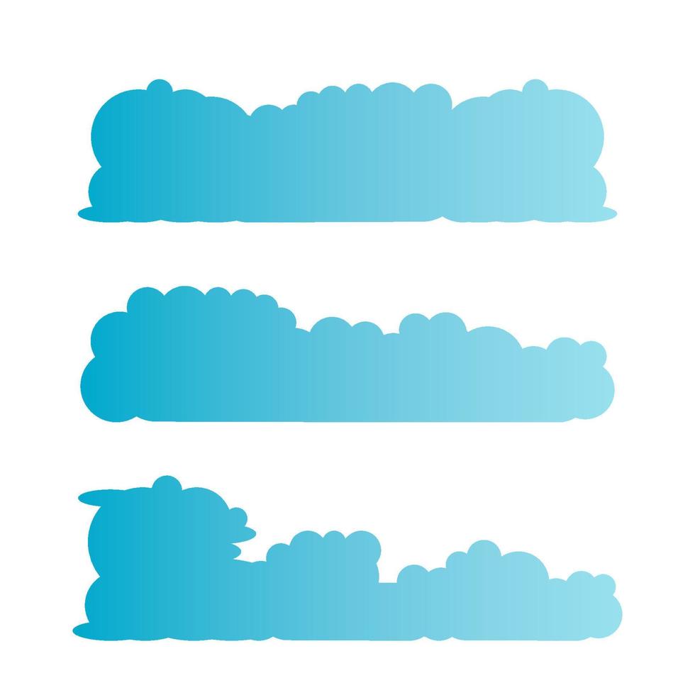 ilustración de paisaje de nube azul vector