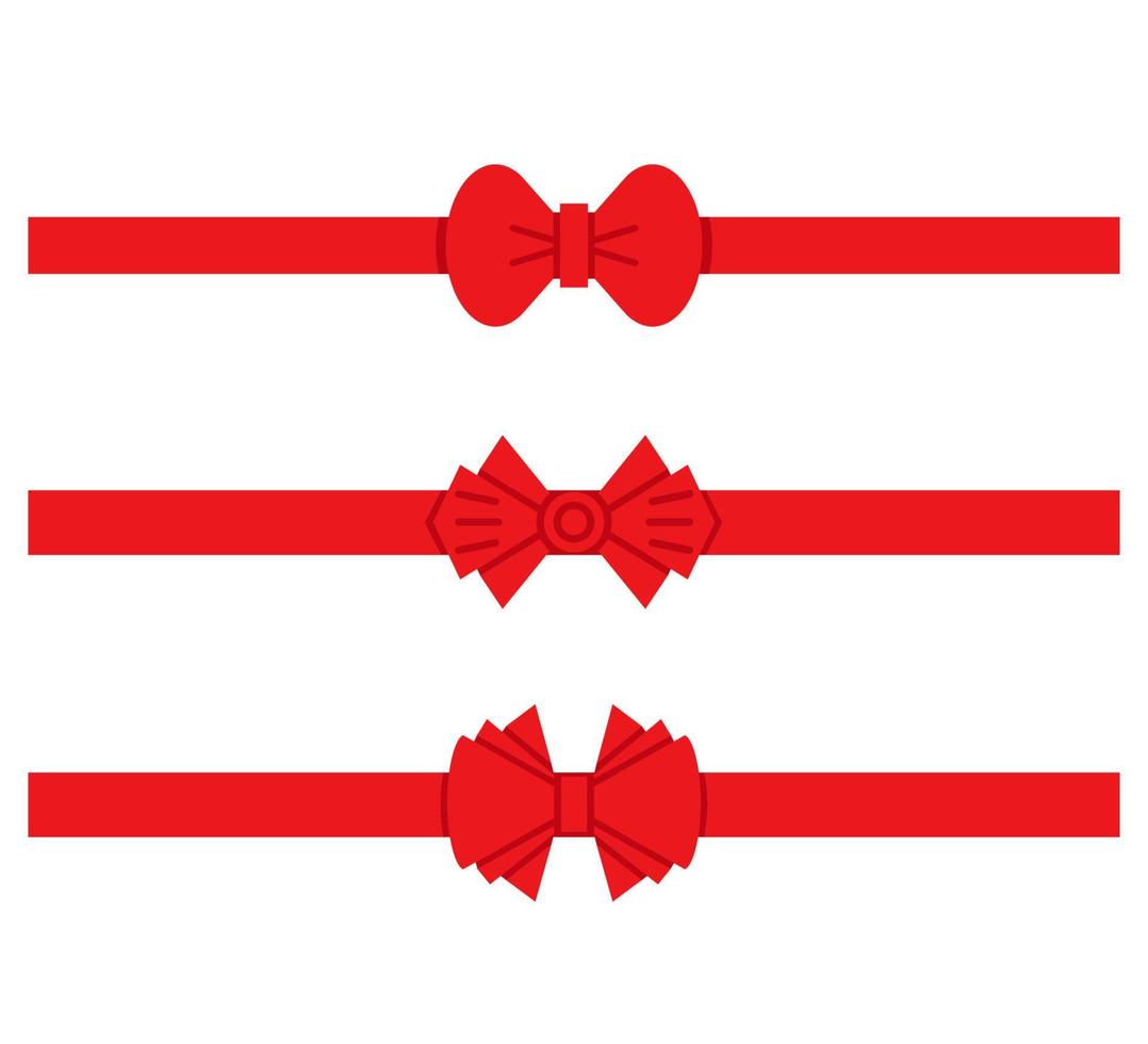 red ribbon and present illustration vector