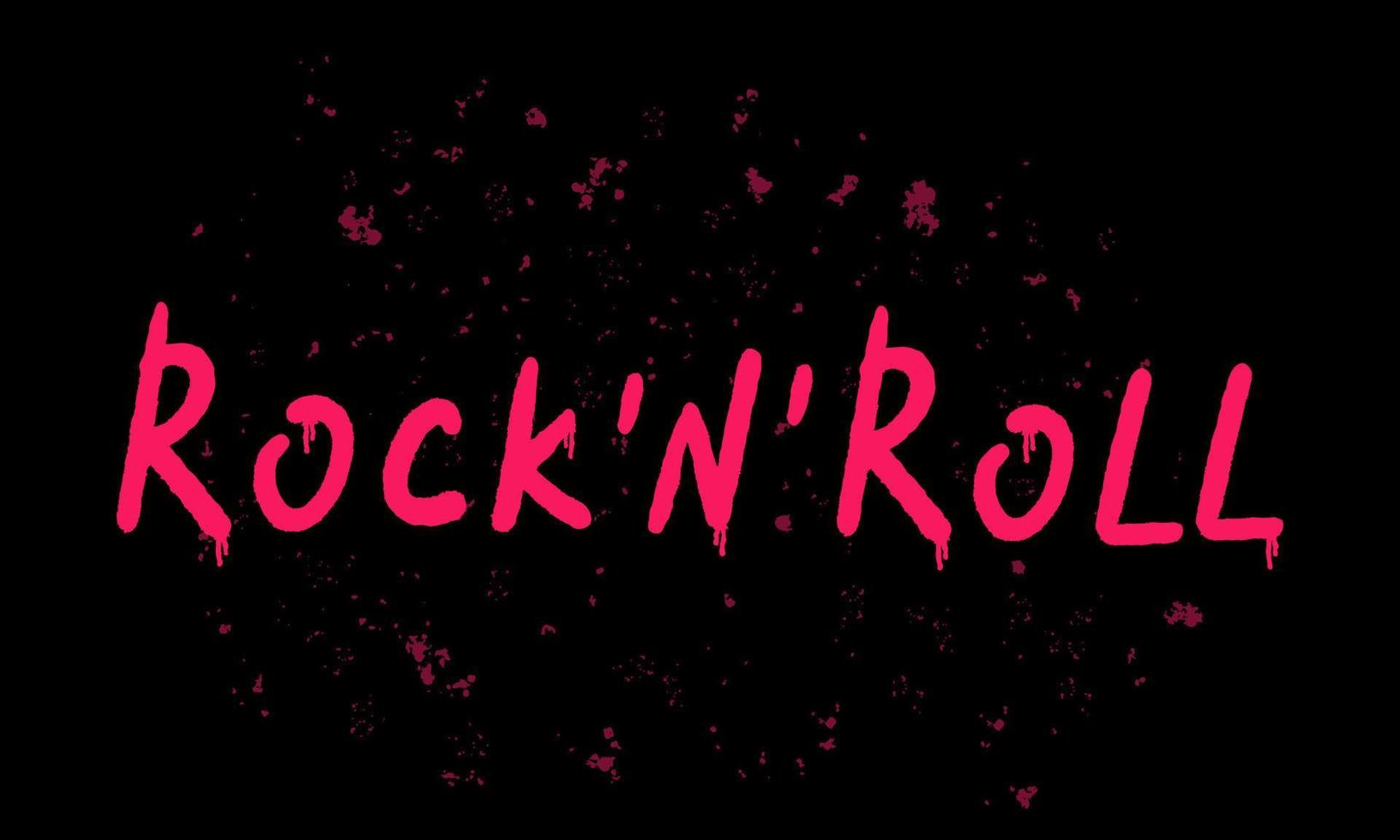 rock and roll text, Rock music print, graffiti. Illustration for printing, backgrounds, covers, packaging, greeting cards, posters, stickers, textile and seasonal design. vector