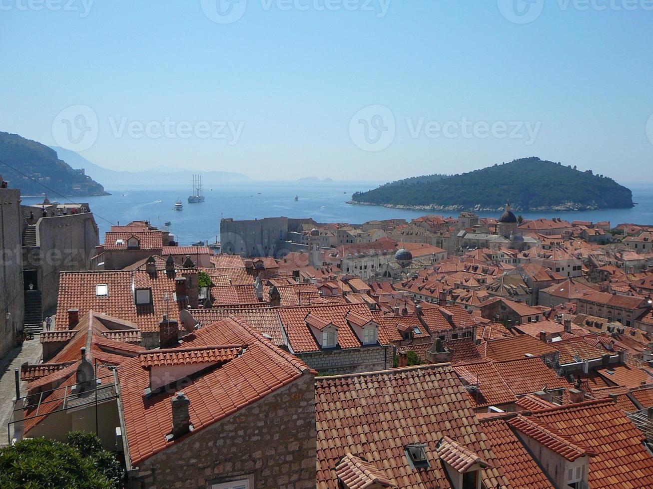 View of the city of Dubrovnik photo