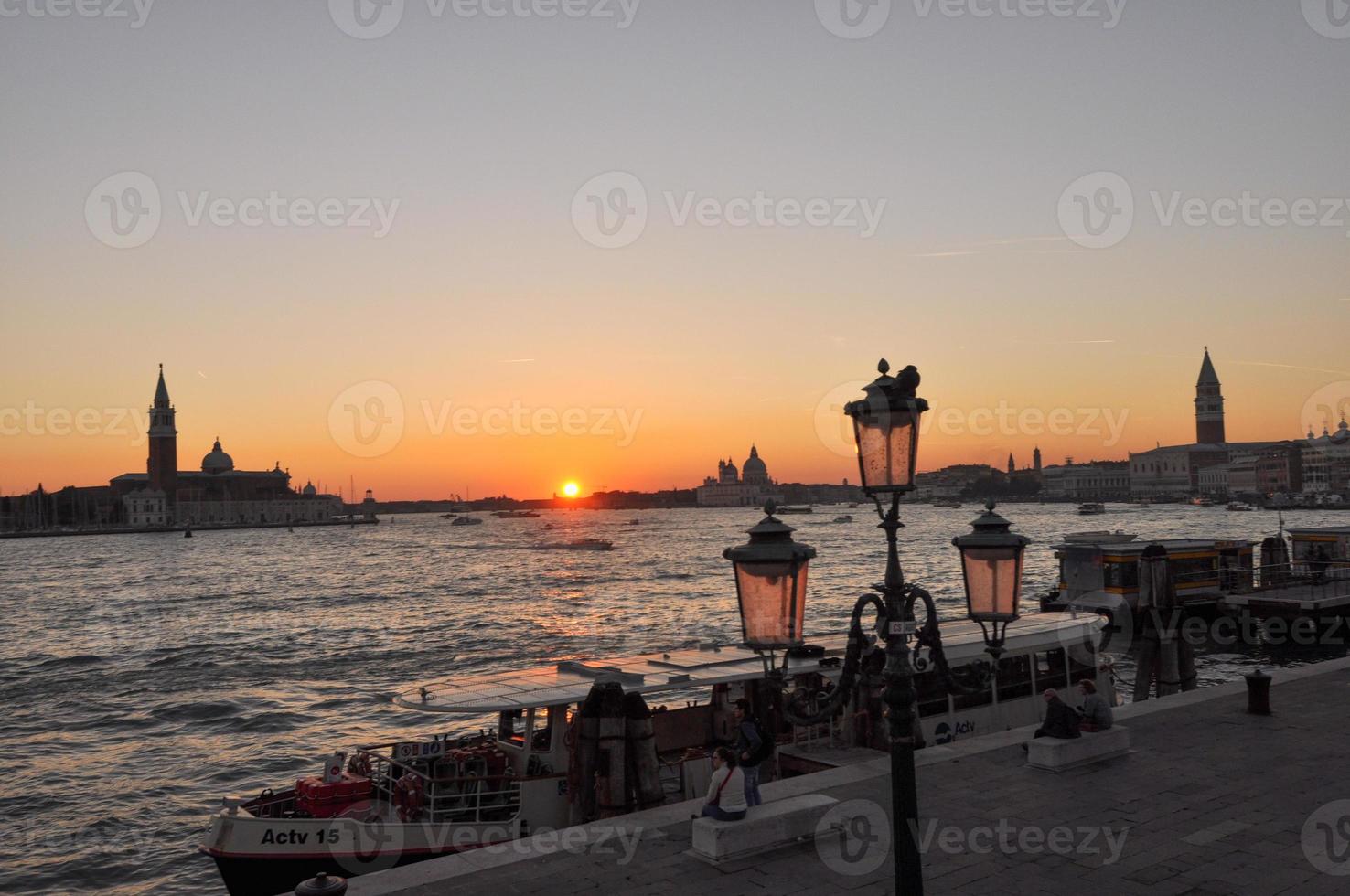 Sunset in Venice photo