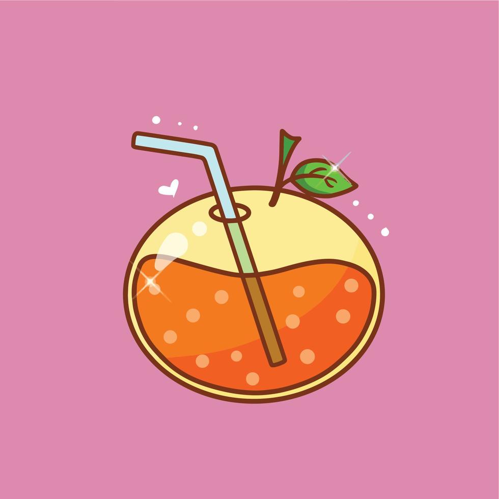 Ilustración de jugo de naranja vector