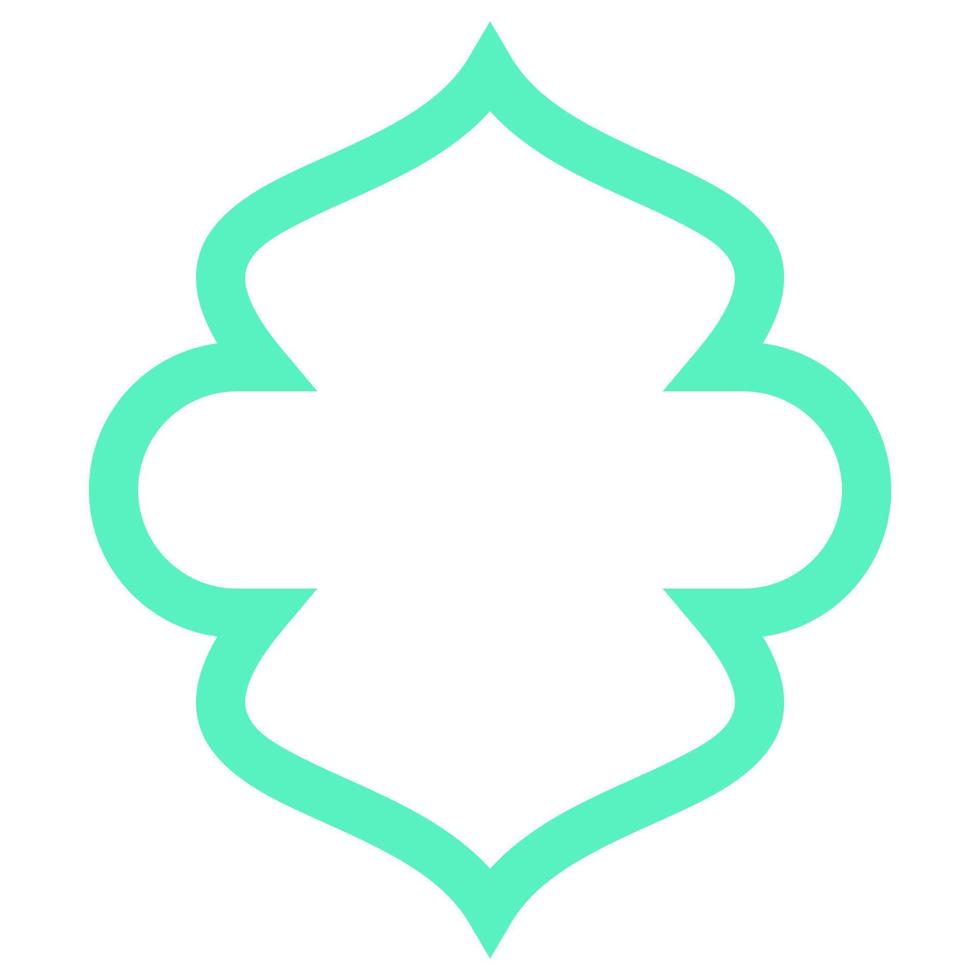 Islamic border elements vector