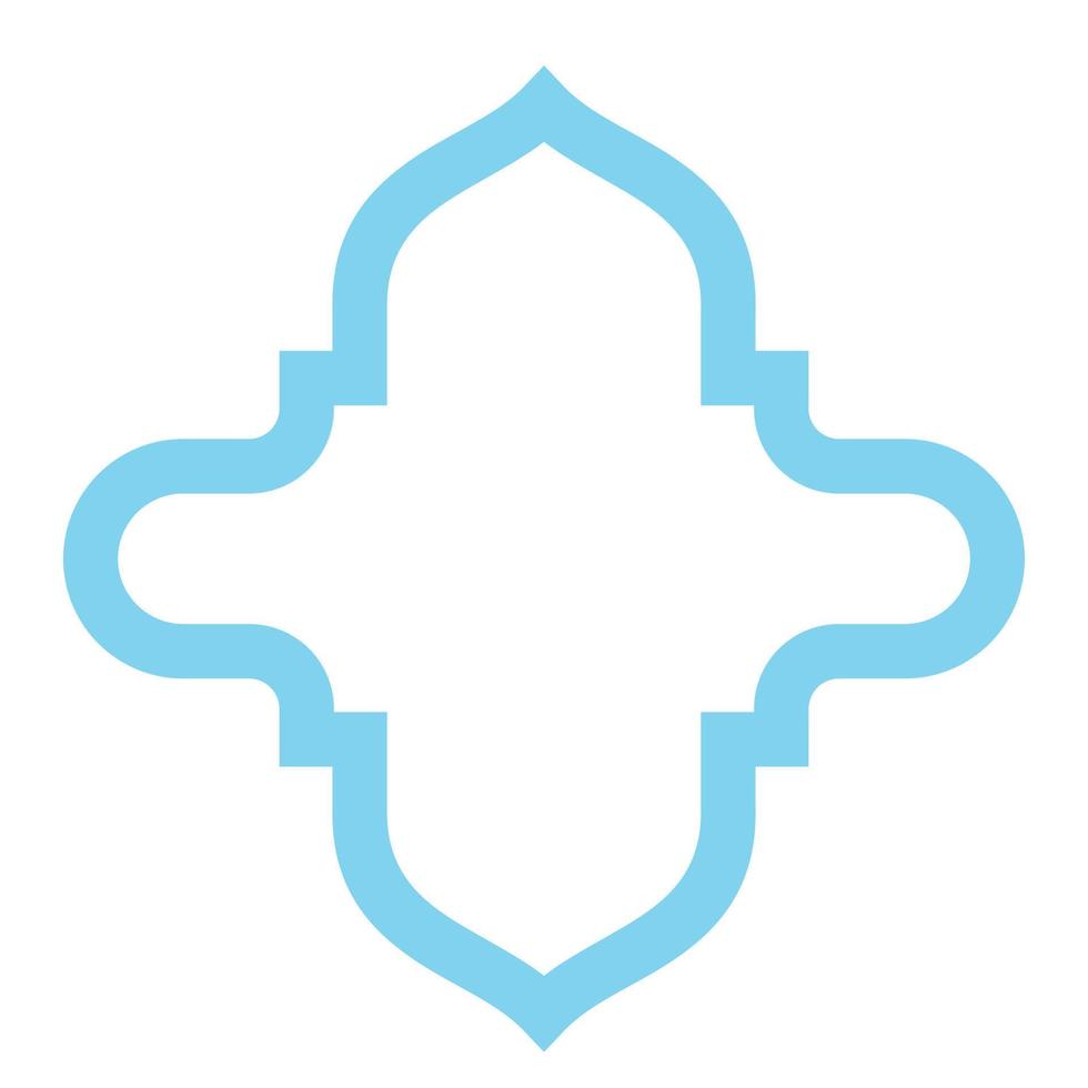 Islamic border elements vector