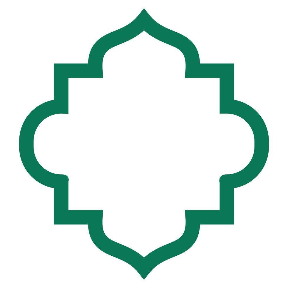 Islamic border elements vector
