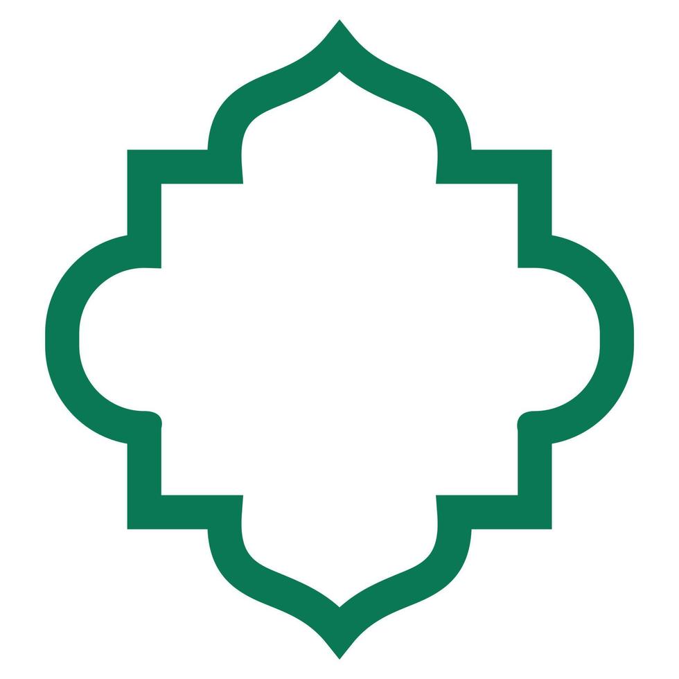 Islamic border elements vector