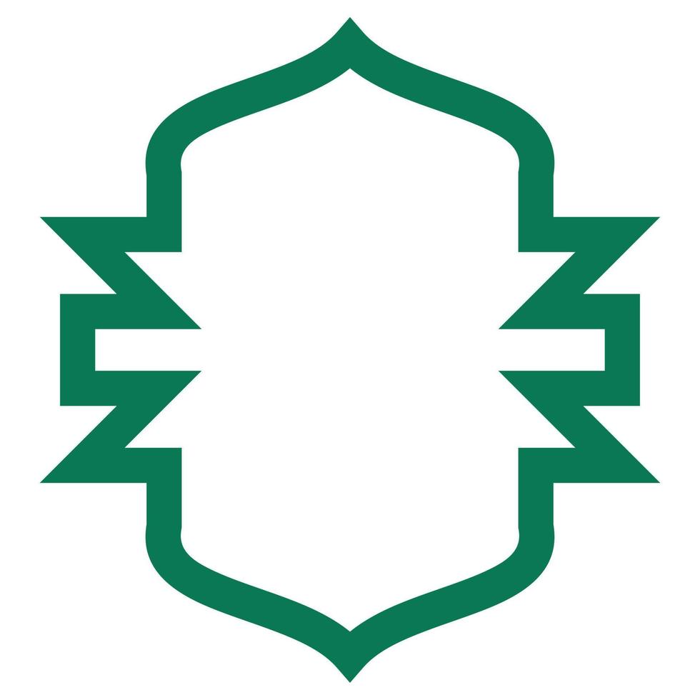 elementos del marco islámico vector