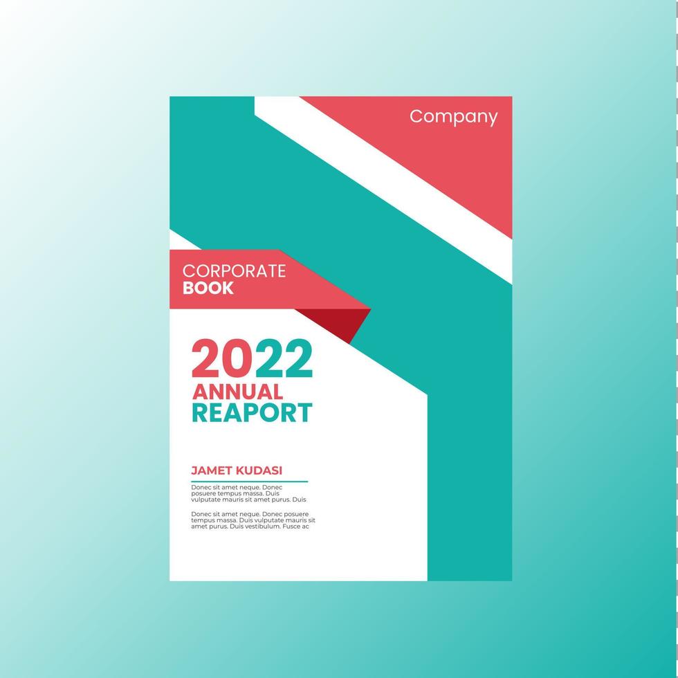 simple abstract book cover vector